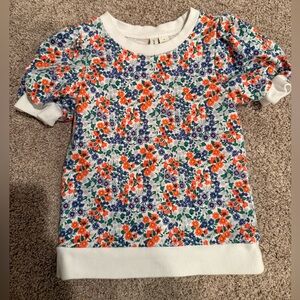 Janie and Jack Toddler Girls Puff Sleeve Tee 5T